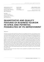 Quantitative and quality features of business tourism in Istria and potential possibilities of its improvement