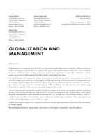 Globalization and management