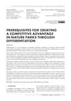 PREREQUISITES FOR CREATING A COMPETITIVE ADVANTAGE IN NATURE PARKS THROUGH DIFFERENTIATION