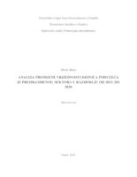 Analiza promjene vrijednosti dionica poduzeća iz prehrambenog sektora u razdoblju od 2015. do 2020.