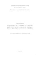 VAŽNOST I ULOGA VOĐENJA ZA USPJEŠNO UPRAVLJANJE JAVNOPRAVNIM TIJELIMA