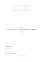 Analiza poslovanja Splitsko-dalmatinske banke