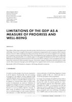 LIMITATIONS OF THE GDP AS A MEASURE OF PROGRESS AND WELL-BEING