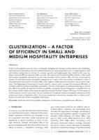 CLUSTERIZATION – A FACTOR OF EFFICIENCY IN SMALL AND MEDIUM HOSPITALITY ENTERPRISES