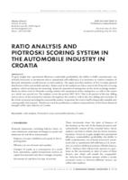 Ratio analysis and Piotroski scoring system in the automobile industry in Croatia