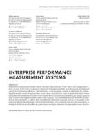 Enterprise performance measurement systems