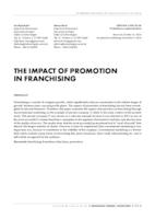 prikaz prve stranice dokumenta The impact of promotion in franchising