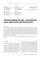 prikaz prve stranice dokumenta Transformational leadership and employee satisfaction