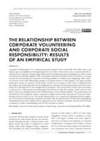 prikaz prve stranice dokumenta THE RELATIONSHIP BETWEEN CORPORATE VOLUNTEERING AND CORPORATE SOCIAL RESPONSIBILITY: RESULTS OF AN EMPIRICAL STUDY