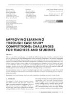 prikaz prve stranice dokumenta IMPROVING LEARNING THROUGH CASE STUDY COMPETITIONS: CHALLENGES FOR TEACHERS AND STUDENTS