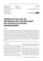 prikaz prve stranice dokumenta TRENDS IN THE USE OF INFORMATION TECHNOLOGY IN LOGISTICS SYSTEMS MANAGEMENT