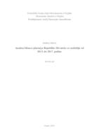 prikaz prve stranice dokumenta Analiza bilance plaćanja Republike Hrvatske u razdoblju od 2013. do 2017. godine