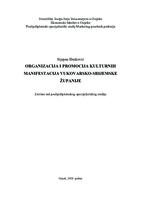 prikaz prve stranice dokumenta ORGANIZACIJA I PROMOCIJA KULTURNIH MANIFESTACIJA VUKOVARSKO-SRIJEMSKE ŽUPANIJE