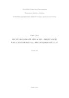 prikaz prve stranice dokumenta Decentralizirane financije - prijetnja ili katalizator razvoja financijskih usluga?