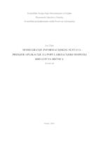 prikaz prve stranice dokumenta Modeliranje informacijskog sustava - primjer aplikacije za popularizacijski simpozij Kreativna riznica