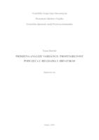 prikaz prve stranice dokumenta Primjena analize varijance: Profitabilnost poduzeća u regijama u Hrvatskoj