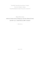 prikaz prve stranice dokumenta Mogućnosti financiranja novog poslovnog pothvata u Republici Hrvatskoj