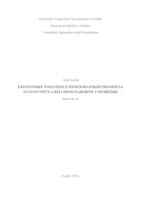 prikaz prve stranice dokumenta Ekonomske posljedice demografskih promjena stanovništva RH i međunarodne usporedbe
