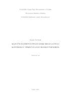 prikaz prve stranice dokumenta Ključni elementi financijske regulative i kontrole u sprječavanju bankovnih kriza