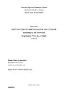 prikaz prve stranice dokumenta Računovodstvo amortizacije dugotrajne materijalne imovine na primjeru Probe d.o.o. Osijek