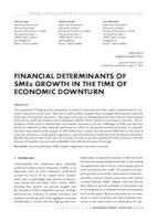 prikaz prve stranice dokumenta FINANCIAL DETERMINANTS OF SMEs GROWTH IN THE TIME OF ECONOMIC
