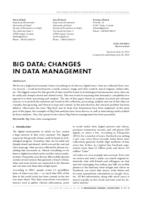prikaz prve stranice dokumenta BIG DATA: CHANGES IN DATA MANAGEMENT