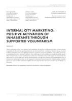 prikaz prve stranice dokumenta Internal city marketing: Positive activation of inhabitants through supported voluntarism
