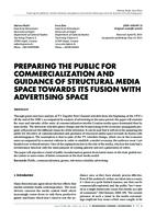 prikaz prve stranice dokumenta PREPARING THE PUBLIC FOR COMMERCIALIZATION AND GUIDANCE OF STRUCTURAL MEDIA SPACE TOWARDS ITS FUSION WITH ADVERTISING SPACE