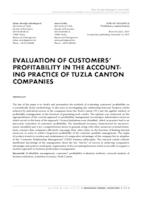 prikaz prve stranice dokumenta EVALUATION OF CUSTOMERS’ PROFITABILITY IN THE ACCOUNTING PRACTICE OF TUZLA CANTON COMPANIES