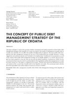 prikaz prve stranice dokumenta THE CONCEPT OF PUBLIC DEBT MANAGEMENT STRATEGY OF THE REPUBLIC OF CROATIA