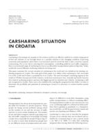 prikaz prve stranice dokumenta Carsharing situation in Croatia