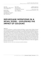 prikaz prve stranice dokumenta Repurchase intentions in a retail store - exploring the impact of colours